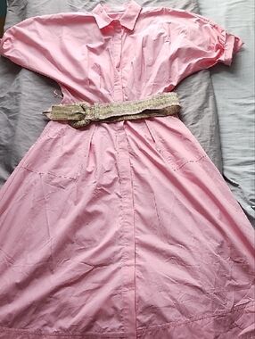 Rebecca Vallance Sommer Midi Dress with Woven Belt